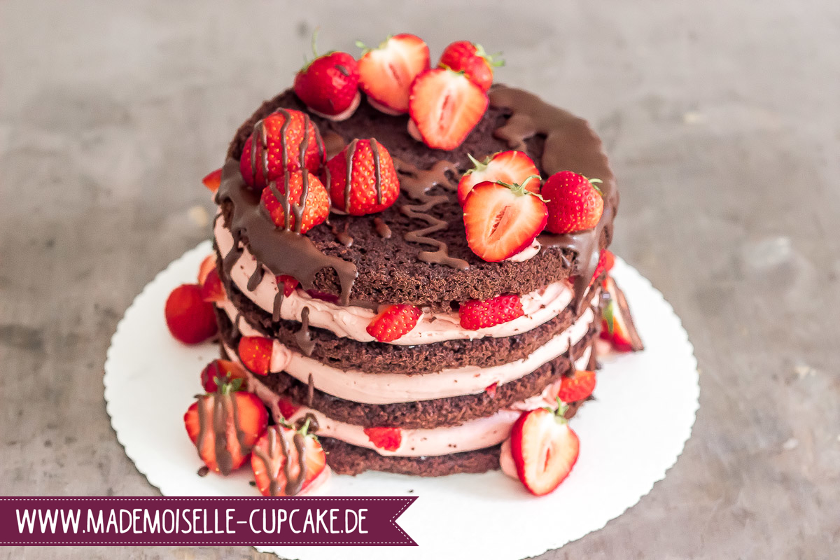 Schoko Erdbeer Torte Mademoiselle Cupcake